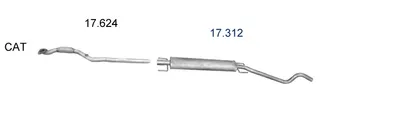 Exhaust System Opel ASTRA G Hatchback · Opel ASTRA G Estate · Opel ASTRA G Saloon