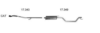 Exhaust System Opel SIGNUM Hatchback · Opel VECTRA C Estate · Vauxhall VECTRA Mk II Estate