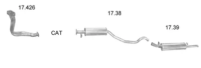 Exhaust System Opel VECTRA A