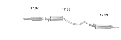 Exhaust System Opel VECTRA A · Vauxhall CAVALIER Mk III Saloon · Vauxhall CAVALIER Mk III Hatchback