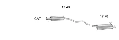 Exhaust System Opel ASTRA F Estate · Vauxhall ASTRA Mk III Estate · Opel ASTRA F Estate Van