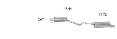 Exhaust System Opel ASTRA F Hatchback · Opel ASTRA F Saloon · Vauxhall ASTRA Mk III Hatchback