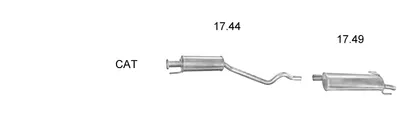 Exhaust System Opel ASTRA F Hatchback · Vauxhall ASTRA Mk III Hatchback · Vauxhall ASTRA Mk III Estate