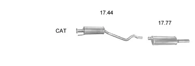 Exhaust System Opel ASTRA F Convertible