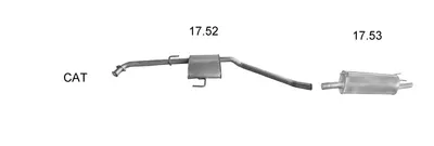 Exhaust System Opel OMEGA B Estate · Vauxhall OMEGA Estate