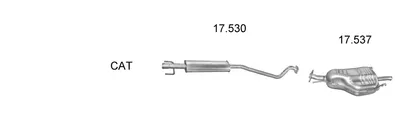 Exhaust System Opel ASTRA G Hatchback