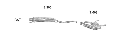 Exhaust System Opel VECTRA B · Opel VECTRA B Hatchback · Opel VECTRA B Estate