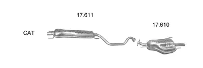 Exhaust System Opel ZAFIRA A MPV · Vauxhall ZAFIRA A