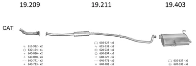 Exhaust System Peugeot 206 SW