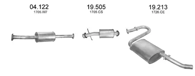 Exhaust System Peugeot BOXER Bus · Citroën JUMPER I Bus · Peugeot BOXER Van