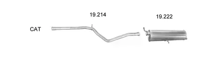 Exhaust System Peugeot 307 SW · Peugeot 307 Break
