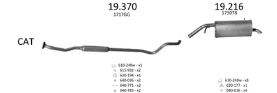 Exhaust System Peugeot 207
