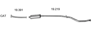 Exhaust System Peugeot 206 CC · Peugeot 206 Hatchback · Peugeot 206 Saloon
