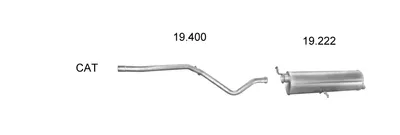 Exhaust System Peugeot 307 SW · Peugeot 307 Break · Peugeot 307 SW Estate Van