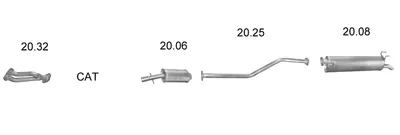 Exhaust System Fso POLONEZ Pickup
