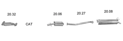 Exhaust System Fso POLONEZ Pickup