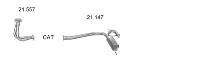 Exhaust System Renault 19 I · Renault 19 I Chamade · Renault 19 II Chamade