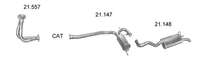 Exhaust System Renault 19 I Chamade · Renault 19 II Chamade