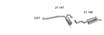 Exhaust System Renault 19 I Chamade · Renault 19 II Chamade
