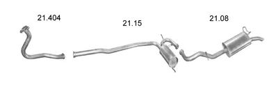 Exhaust System Renault 19 I Chamade