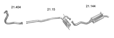 Exhaust System Renault 19 II Chamade