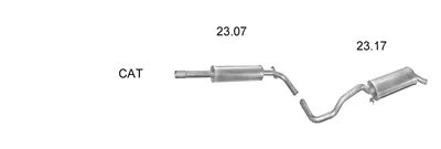 Exhaust System Seat IBIZA II
