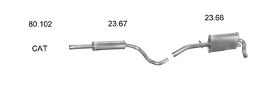 Exhaust System Seat AROSA · Vw LUPO I