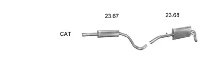 Exhaust System Seat AROSA · Vw LUPO I
