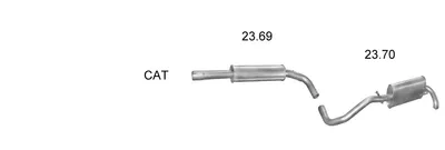 Exhaust System Seat AROSA · Vw LUPO I