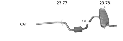 Exhaust System Seat ALTEA · Seat LEON