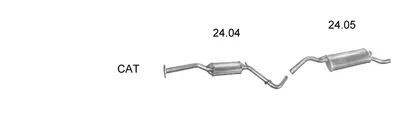 Exhaust System Skoda FAVORIT · Skoda FELICIA I