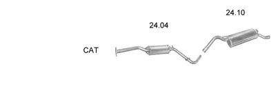 Exhaust System Skoda FAVORIT · Skoda FELICIA I · Skoda FELICIA II