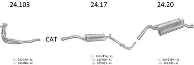 Exhaust System Skoda FELICIA I · Skoda FELICIA II