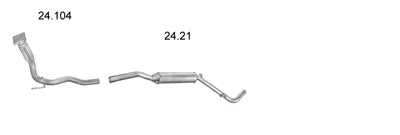 Exhaust System Skoda FELICIA I · Skoda FELICIA I Estate · Skoda FELICIA I Pickup