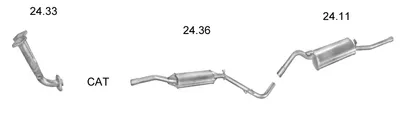 Exhaust System Skoda FELICIA I Estate · Skoda FELICIA I Pickup · Skoda FELICIA II Estate