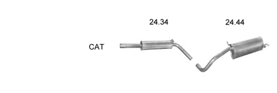 Exhaust System Skoda FABIA I · Skoda FABIA I Combi · Skoda FABIA I Saloon