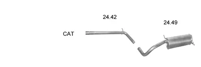 Exhaust System Vw POLO IV · Seat IBIZA III · Skoda FABIA I Saloon
