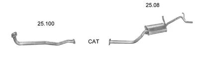 Exhaust System Suzuki ALTO IV