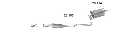 Exhaust System Toyota COROLLA · Toyota COROLLA Liftback · Toyota COROLLA Estate