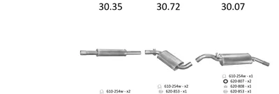Exhaust System Vw GOLF II