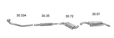 Exhaust System Vw GOLF II
