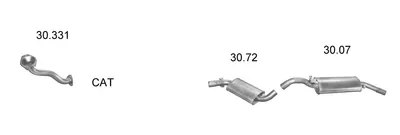 Exhaust System Vw GOLF II