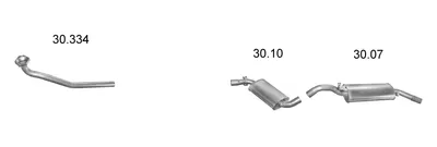 Exhaust System Vw GOLF II