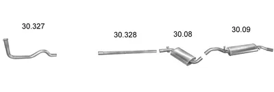 Exhaust System Vw GOLF II · Vw JETTA II