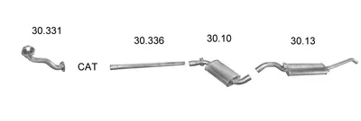 Exhaust System Vw JETTA II