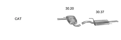 Exhaust System Vw PASSAT B3/B4 · Vw PASSAT B3/B4 Variant