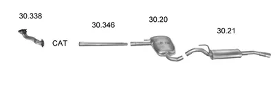 Exhaust System Vw PASSAT B3/B4 · Vw PASSAT B3/B4 Variant