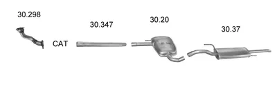 Exhaust System Vw PASSAT B3/B4 · Vw PASSAT B3/B4 Variant