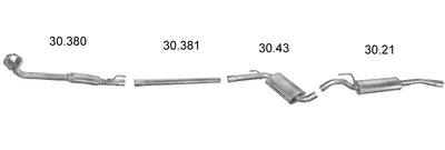 Exhaust System Vw PASSAT B3/B4 · Vw PASSAT B3/B4 Variant