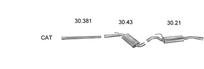 Exhaust System Vw PASSAT B3/B4 · Vw PASSAT B3/B4 Variant